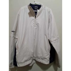 PING‎ Men's Golf Windshirt Pullover Convertible Sleeve Windbreaker Jacket Large
